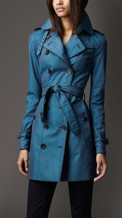 trench burberry blu|burberry trench women.